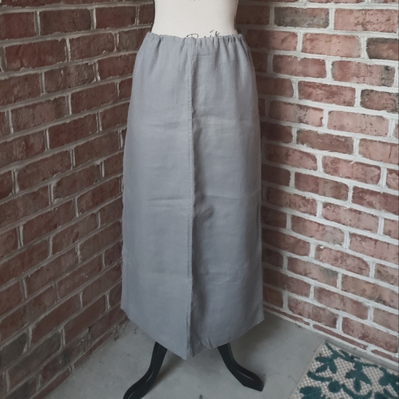 GAP Grey Linen Skirt - Picture 1 of 6